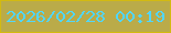 文字の大きさ：4、枠の色：d2ba11、背景の色：baab49、文字の色：51d6fb 無料ブログパーツのブログ時計