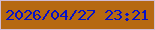文字の大きさ：3、枠の色：d2bcd3、背景の色：b66911、文字の色：0511c9 無料ブログパーツのブログ時計