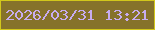 文字の大きさ：4、枠の色：d2c71b、背景の色：86722a、文字の色：c7acef 無料ブログパーツのブログ時計