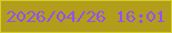 文字の大きさ：2、枠の色：d2cb2d、背景の色：b29e1a、文字の色：9151fc 無料ブログパーツのブログ時計