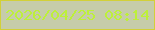 文字の大きさ：5、枠の色：d2d039、背景の色：c6ccaa、文字の色：bdf03a 無料ブログパーツのブログ時計