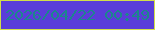 文字の大きさ：3、枠の色：d2df49、背景の色：5a3dd9、文字の色：1c868c 無料ブログパーツのブログ時計