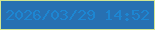 文字の大きさ：3、枠の色：d2e692、背景の色：2770b2、文字の色：1d86d2 無料ブログパーツのブログ時計