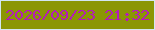文字の大きさ：3、枠の色：d2e6f3、背景の色：8b9605、文字の色：b41cb9 無料ブログパーツのブログ時計