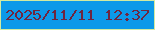 文字の大きさ：3、枠の色：d2eaa1、背景の色：0c99e9、文字の色：6f253f 無料ブログパーツのブログ時計