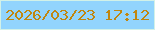 文字の大きさ：3、枠の色：d2f1e8、背景の色：92d4fd、文字の色：c08610 無料ブログパーツのブログ時計