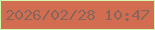 文字の大きさ：5、枠の色：d2f9ac、背景の色：d26d51、文字の色：89665b 無料ブログパーツのブログ時計
