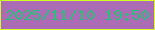 文字の大きさ：4、枠の色：d2ff24、背景の色：ac6bb5、文字の色：2cbf79 無料ブログパーツのブログ時計