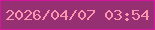 文字の大きさ：1、枠の色：d3169d、背景の色：972f73、文字の色：fd94af 無料ブログパーツのブログ時計