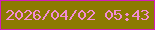 文字の大きさ：4、枠の色：d31cbb、背景の色：8c7a01、文字の色：f38cd6 無料ブログパーツのブログ時計
