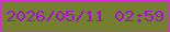 文字の大きさ：5、枠の色：d32dd3、背景の色：757f30、文字の色：a111d3 無料ブログパーツのブログ時計