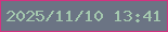 文字の大きさ：3、枠の色：d33280、背景の色：6b7484、文字の色：a4c8ae 無料ブログパーツのブログ時計