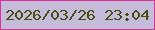 文字の大きさ：2、枠の色：d33496、背景の色：c5bbdb、文字の色：494d0b 無料ブログパーツのブログ時計