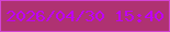 文字の大きさ：1、枠の色：d343d5、背景の色：af3272、文字の色：bf02f8 無料ブログパーツのブログ時計