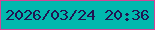 文字の大きさ：5、枠の色：d34495、背景の色：01b8ae、文字の色：211552 無料ブログパーツのブログ時計