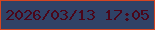 文字の大きさ：3、枠の色：d34521、背景の色：2f4266、文字の色：4b0619 無料ブログパーツのブログ時計