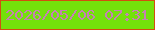文字の大きさ：5、枠の色：d34e0f、背景の色：74e10b、文字の色：c681b3 無料ブログパーツのブログ時計