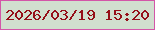 文字の大きさ：5、枠の色：d356a8、背景の色：d1dfcf、文字の色：950f19 無料ブログパーツのブログ時計