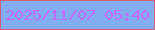 文字の大きさ：3、枠の色：d35c7a、背景の色：82aef1、文字の色：c36bf5 無料ブログパーツのブログ時計