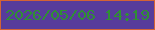 文字の大きさ：5、枠の色：d36335、背景の色：573c9b、文字の色：2f8f34 無料ブログパーツのブログ時計