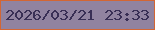 文字の大きさ：2、枠の色：d36634、背景の色：9183a0、文字の色：392f55 無料ブログパーツのブログ時計