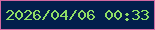 文字の大きさ：4、枠の色：d368a1、背景の色：031f4c、文字の色：8fde66 無料ブログパーツのブログ時計