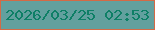 文字の大きさ：3、枠の色：d36a46、背景の色：62a09e、文字の色：0e7f66 無料ブログパーツのブログ時計