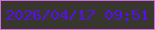 文字の大きさ：4、枠の色：d36ae2、背景の色：38372d、文字の色：590ef0 無料ブログパーツのブログ時計