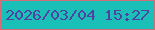 文字の大きさ：4、枠の色：d36c77、背景の色：1ac0b7、文字の色：4f42a3 無料ブログパーツのブログ時計