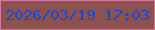 文字の大きさ：2、枠の色：d377a0、背景の色：8d524e、文字の色：1b47d7 無料ブログパーツのブログ時計