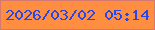 文字の大きさ：1、枠の色：d3796e、背景の色：ff8e41、文字の色：2847e9 無料ブログパーツのブログ時計