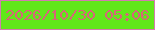 文字の大きさ：3、枠の色：d37cb0、背景の色：61e81a、文字の色：d76678 無料ブログパーツのブログ時計