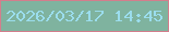 文字の大きさ：4、枠の色：d37e8c、背景の色：7fb39f、文字の色：9bdded 無料ブログパーツのブログ時計