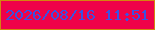 文字の大きさ：1、枠の色：d3850f、背景の色：ef0249、文字の色：3952e3 無料ブログパーツのブログ時計