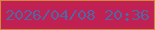 文字の大きさ：1、枠の色：d3873a、背景の色：c12152、文字の色：5465a3 無料ブログパーツのブログ時計