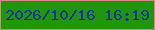 文字の大きさ：5、枠の色：d38a8a、背景の色：1f960c、文字の色：1f3396 無料ブログパーツのブログ時計