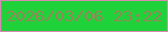 文字の大きさ：4、枠の色：d38aaf、背景の色：20d23a、文字の色：958658 無料ブログパーツのブログ時計