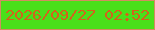 文字の大きさ：1、枠の色：d38b60、背景の色：49df1a、文字の色：d3621b 無料ブログパーツのブログ時計