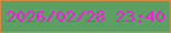 文字の大きさ：5、枠の色：d38c45、背景の色：5c9f63、文字の色：f31dde 無料ブログパーツのブログ時計