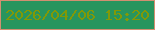 文字の大きさ：4、枠の色：d38f71、背景の色：28955e、文字の色：829907 無料ブログパーツのブログ時計