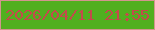 文字の大きさ：5、枠の色：d3958e、背景の色：51af1f、文字の色：c44a4b 無料ブログパーツのブログ時計