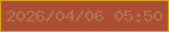 文字の大きさ：3、枠の色：d3a71b、背景の色：ae4d36、文字の色：b2784c 無料ブログパーツのブログ時計