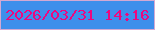 文字の大きさ：5、枠の色：d3a9d3、背景の色：3e8feb、文字の色：ed077f 無料ブログパーツのブログ時計
