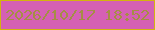 文字の大きさ：4、枠の色：d3b40f、背景の色：d560b4、文字の色：a58e44 無料ブログパーツのブログ時計