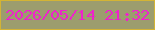 文字の大きさ：1、枠の色：d3b435、背景の色：9c9d6e、文字の色：ee23cb 無料ブログパーツのブログ時計