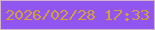 文字の大きさ：1、枠の色：d3b4cd、背景の色：9056ef、文字の色：d29f3c 無料ブログパーツのブログ時計