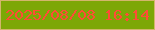 文字の大きさ：1、枠の色：d3b66b、背景の色：7da706、文字の色：ff4c36 無料ブログパーツのブログ時計