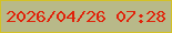 文字の大きさ：3、枠の色：d3c126、背景の色：b8b989、文字の色：e0230b 無料ブログパーツのブログ時計