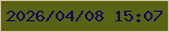 文字の大きさ：3、枠の色：d3c5a4、背景の色：596312、文字の色：0f0260 無料ブログパーツのブログ時計