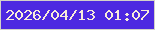 文字の大きさ：4、枠の色：d3d0c8、背景の色：4d28e1、文字の色：f8ecda 無料ブログパーツのブログ時計